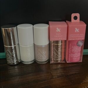 Olive & June - white, cream, top coat,  primer, strengthener